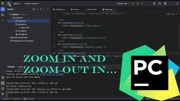 How to Zoom In And Zoom Out In Pycharm?. Tutotrial.
