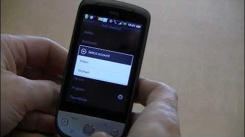 HTC Hero - Adding a Shortcut