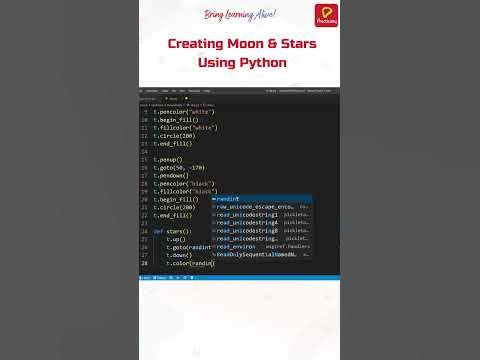 How to create Crescent Moon 🌙 and Stars ⭐⭐ using Python | Practically ...