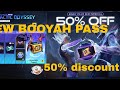 free fire new BOOYAH PASS purchase 50% off 🤗😱😱🤑#newbooyahpass #freefire