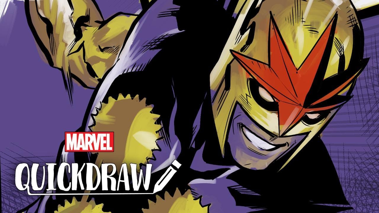 Artist Marcus To draws Nova – Marvel Quickdraw