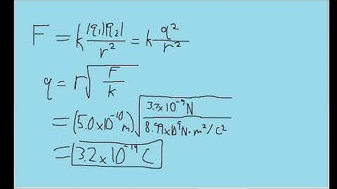 The magnitude of the electrostatic force between two identical ions that are separated by a distance