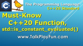 024 - Must-Know C++20 Function, std::is_constant_evaluated(), fast powering