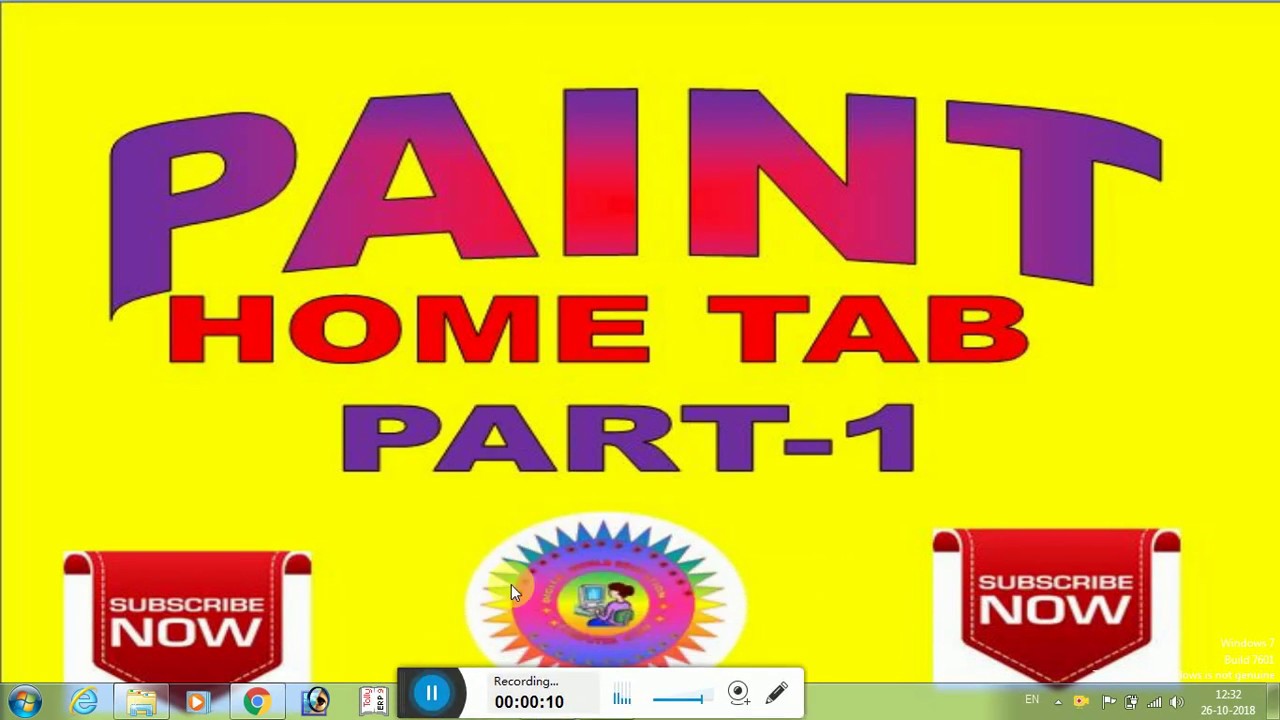 MS PAINT IN HINDI (CLIPBOARD & IMAGE ) PART-1