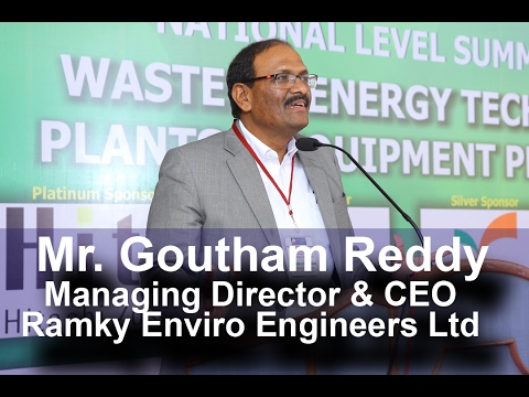 WTERT India Summit -2017 Inaugural Address by Mr. Goutham Reddy, MD ...