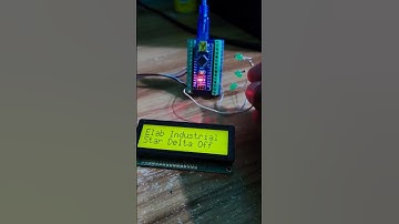 Star Delta Program Using Arduino nano and i2c LCD 16 x 2 #arduinonano #diy