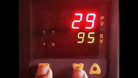 Temperature controller TC 344 parameter settings