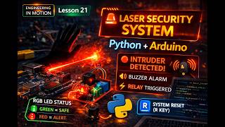 Lesson 21 | 🔐 Arduino Laser Security System - Intruder Detection Project