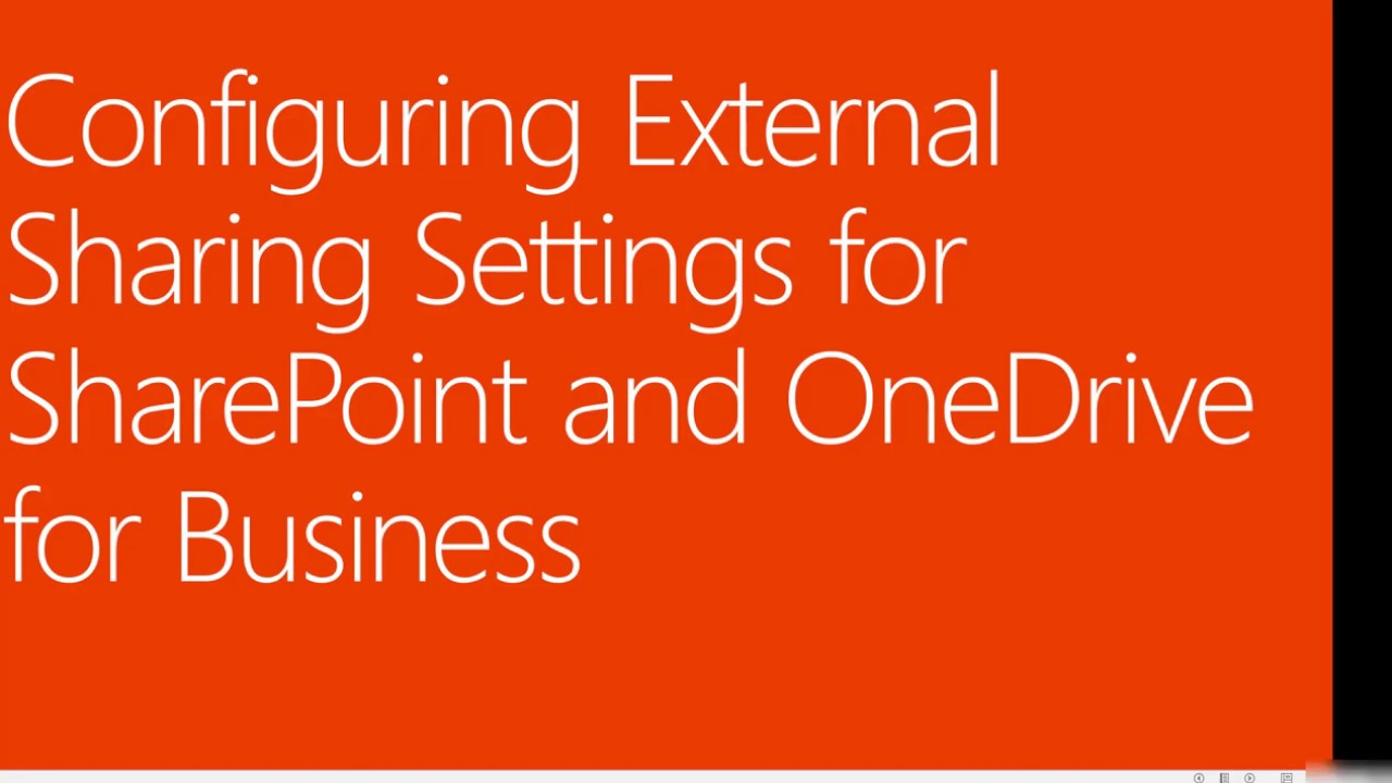 External Sharing Settings for SharePoint and OneDrive for Business ...