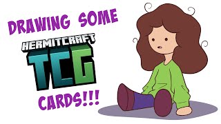 Drawing GeminiTays #Hermitcraft TCG card