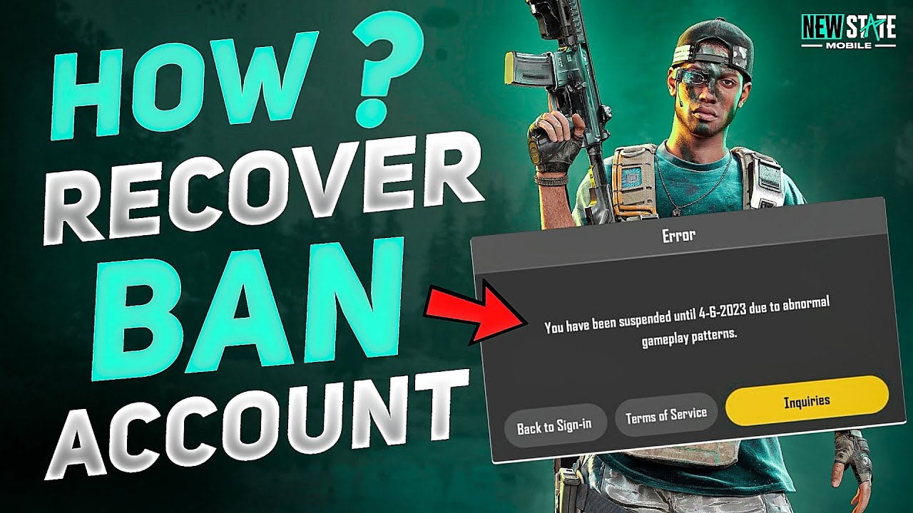 Unban Account How To Unban Account In New State Mobile 100 Year Ban