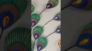 DIY Peacock Wall Hanging/Amazing Wall Hanging Craft Ideas #harikashandicrafts #craftytricks #shorts