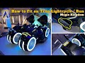 How To Sit and Fit Right on Tron Lightcycle / Run Roller Coaster Bike Seats at Magic Kingdom