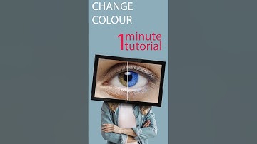 How to change eye color just 1 minute in Photoshop #shorts #tutorial #photoshop #eyecolour