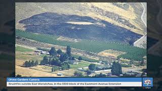 Brushfire outside East Wenatchee, in the 3300 block of the Eastmont Avenue Extension.
