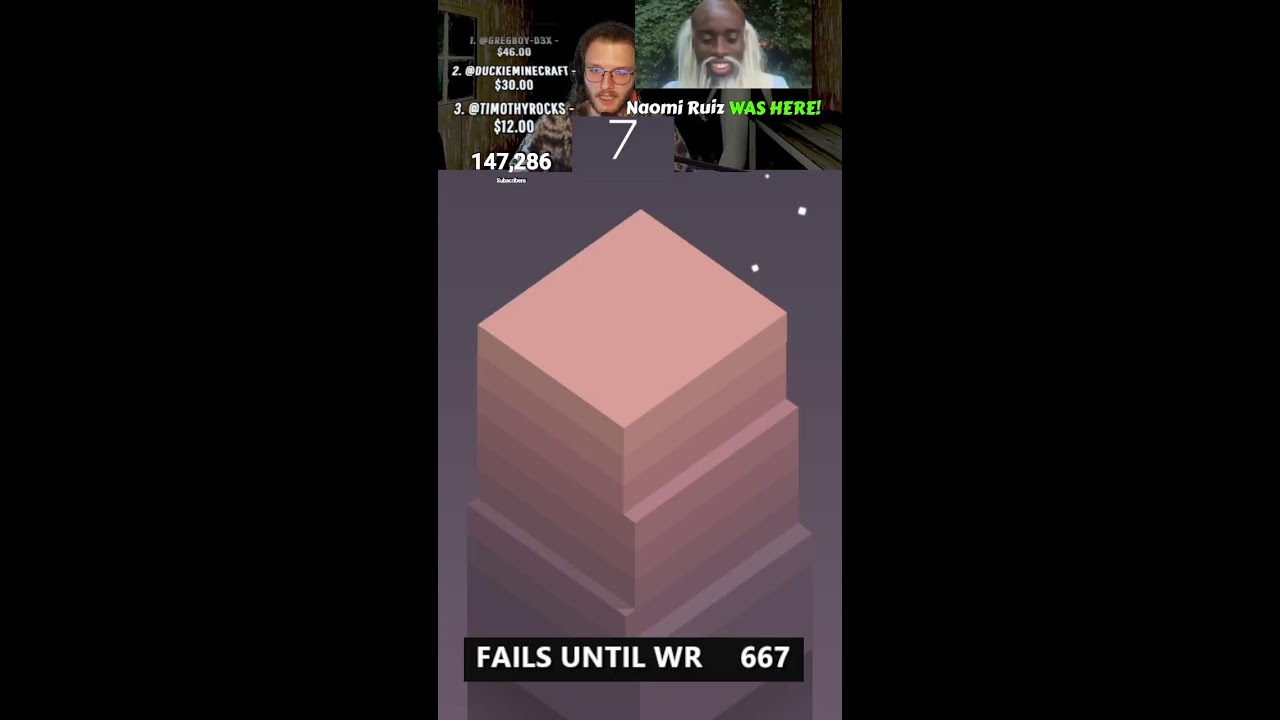NOT STOPPING UNTIL WORLD RECORD STACK GAME SCORE