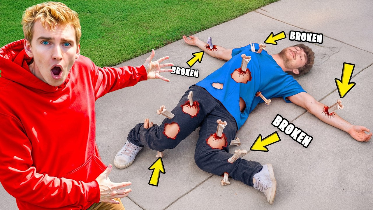 Breaking 6,742,083 YOUTUBER Bones In ROBLOX!