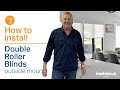 How to install Double Roller Blinds - Outside mount with a chain drive