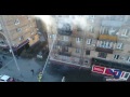 Пожар в Киеве, снято с помощью дрона Phantom 4 pro