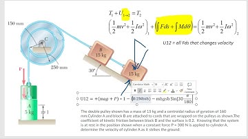 Dynamics Double pully problem