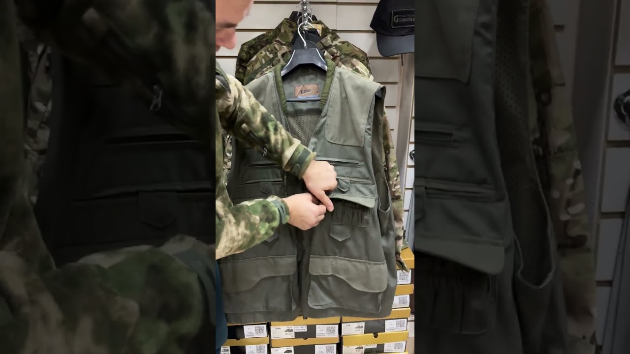 Жилет для охоты ТРОФИ-ВЕЛИКАН хлопок Болото