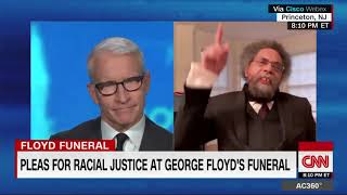 Anderson Cooper moved to tears while discussing George Floyd's funeral with Cornel West