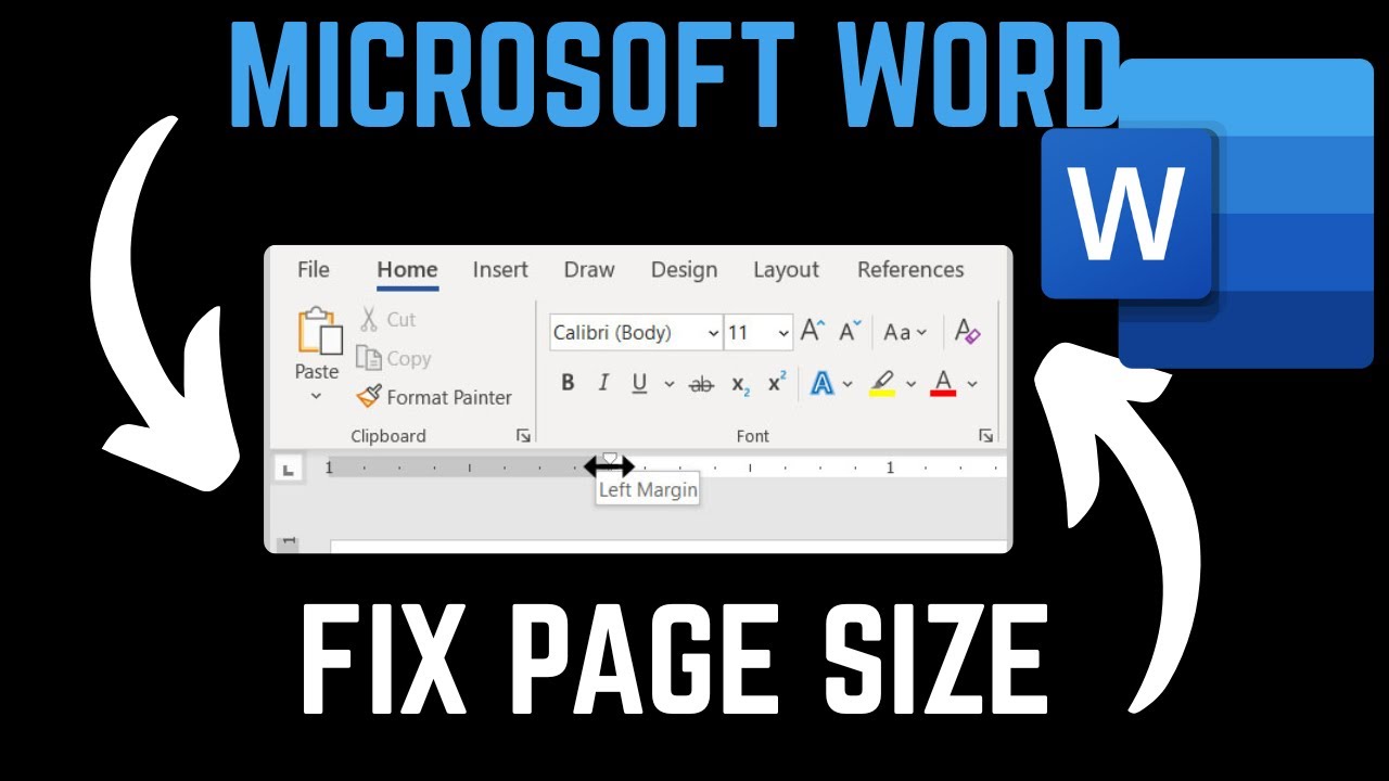 How To Fix Page Size Issue On Microsoft Word Document - YouTube
