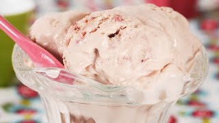 Strawberry Cheesecake Ice Cream Recipe Demonstration - Joyofbaking.com