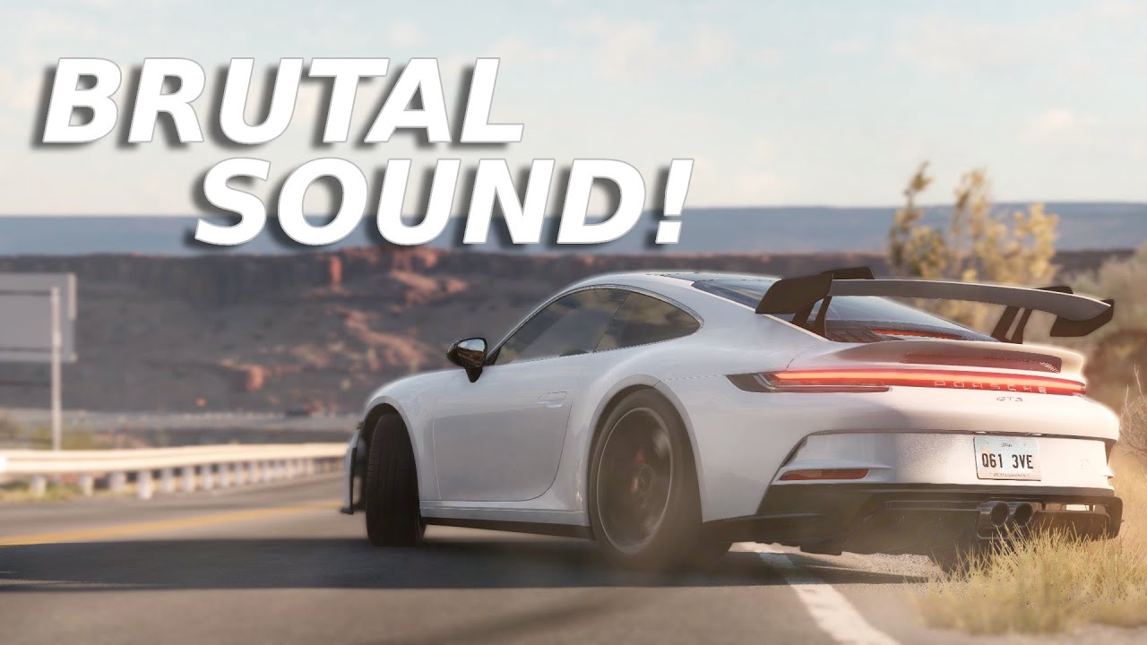 INSANE SOUND MOD! Porsche 911 992 GT3 - Beamng.drive mods