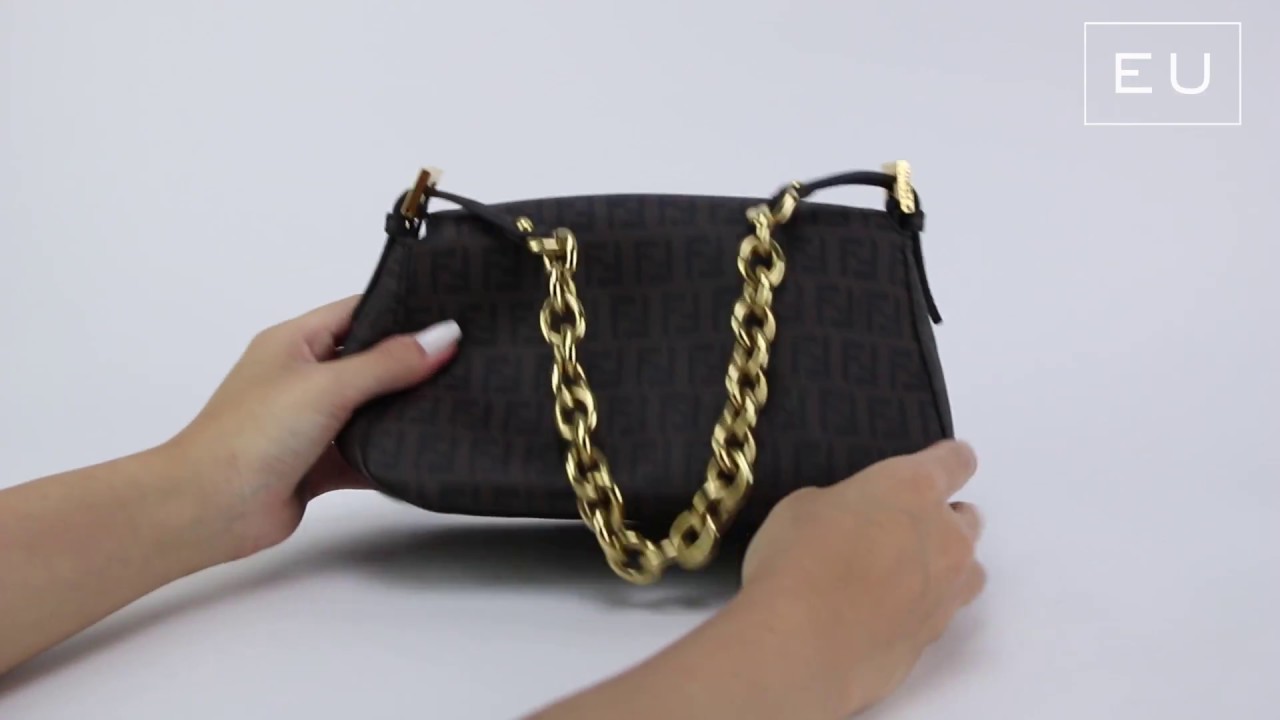 fendi gold bolsauette bolsa