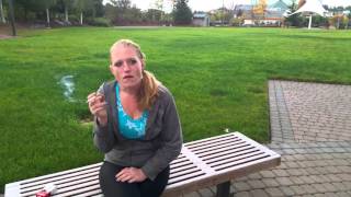 Tabitha Smokes Outside The Casino