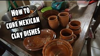 How to Cure MexicanTerracota Clay Dishes