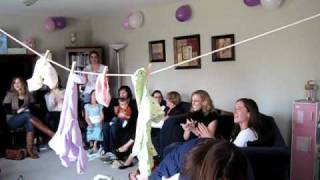 Clothesline Baby Shower Game