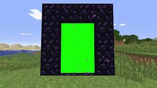 Minecraft Nether Portal Green Screen Effect.
