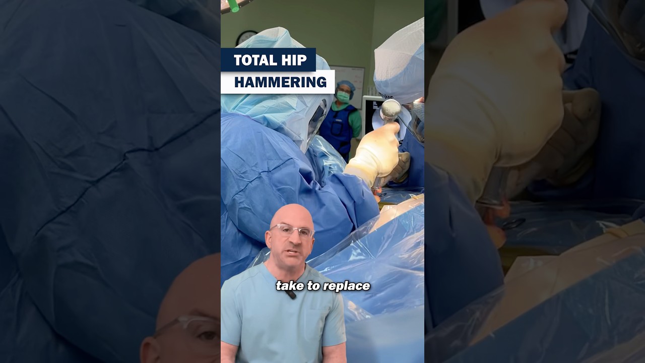 Inside the Operating Room for Hip Replacement Hammering⁉️