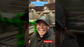 On the last day we went up to where The Weeknd was! On top of The Weeknd maze at HHN! 💀😂🎃