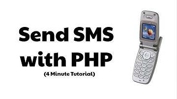Learn how to send SMS messages using PHP with Twilio in about 4 minutes