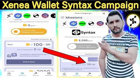 Xenea Wallet | Xenea Wallet Syntax Campaign | Xenea Wallet Voucher Code