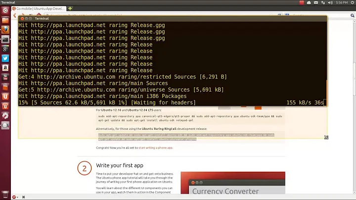 Ubuntu 13 04 Install Qt Creator and SDK