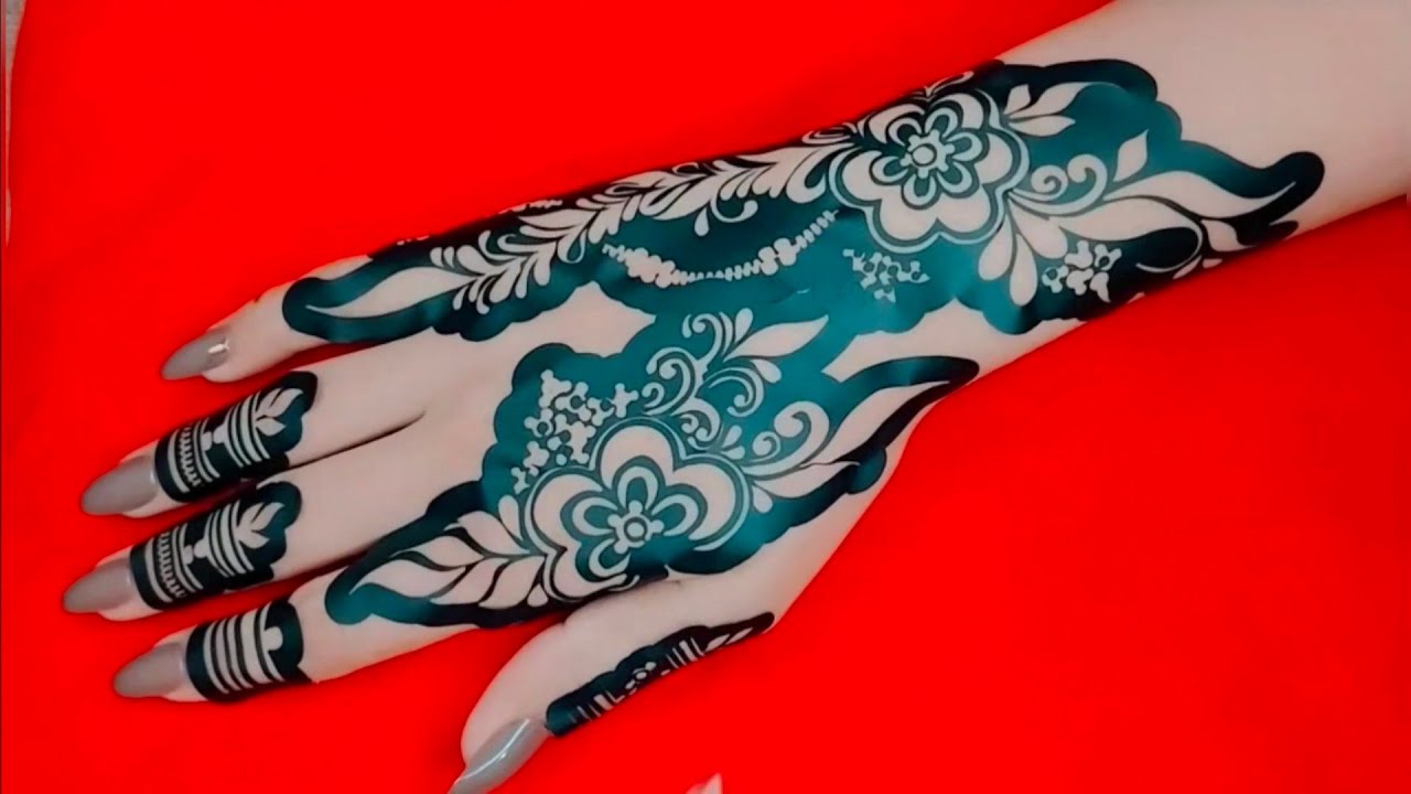 beautiful sticker mehndi design