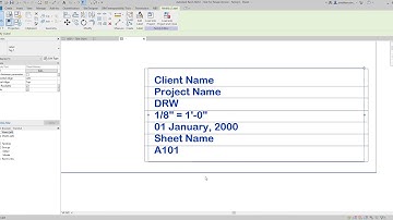 Create Title Sheet Templates in Revit