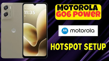 Motorola G06 Power Hotspot Setup | Share Mobile Data with Other Devices