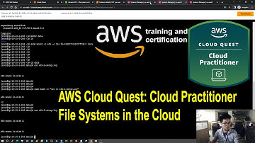 File System in the Cloud | AWS Cloud Quest: Cloud Practitioner | 3D Role-Playing Game | Free Badge
