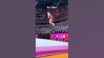 He stuck the "Biles" 🤯 #sports#simonebiles #olympics #olympic #sport #gymnastics #gymnast #tumbler