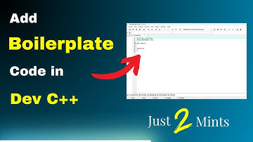 Add C++ Boilerplate Code in Dev C++ | Default C++ Template in Dev Coding