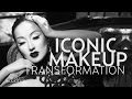 Old Hollywood Black and White Makeup Tutorial of Merle Oberon | Troy Jensen Iconic Makeover