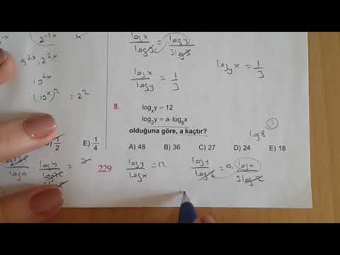 Karekök YKS(LYS) LOGARİTMA Test-4 Matematik Anlatımlı Çözümleri