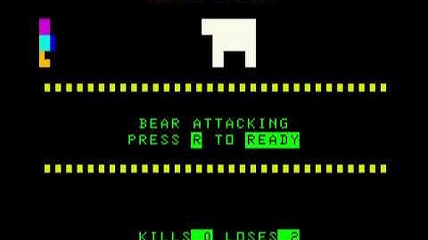 Polar Attack - Tandy MC10 game in 10 lines of BASIC