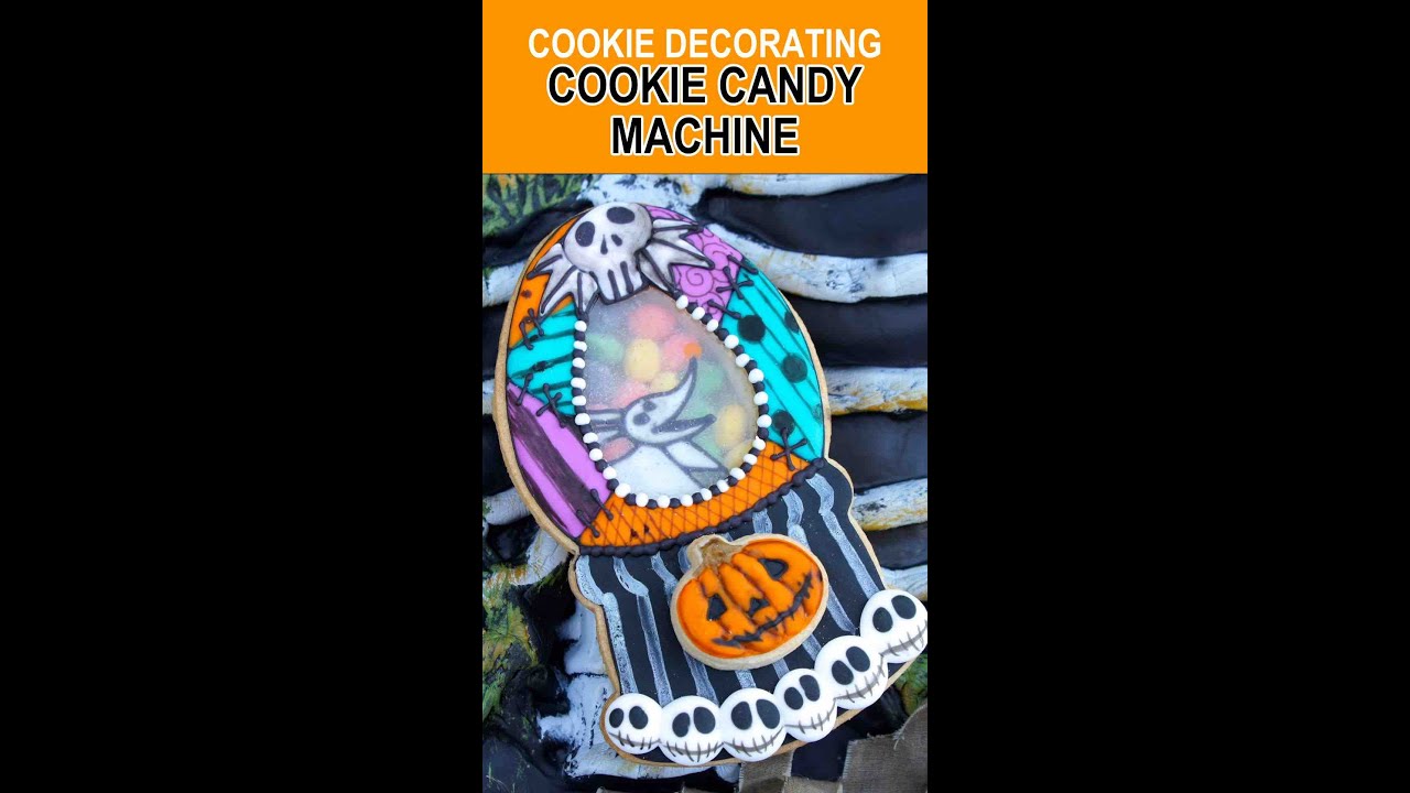 Decorated Candy Machine Cookies - Soothing Royal Icing Cookie Decorating