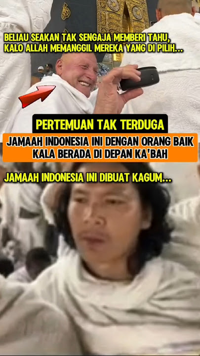 Pertemuan tak terduga pria Indonesia dengan ahli surga ini di depan Ka'bah🥹 #kakbah #islam #muslim